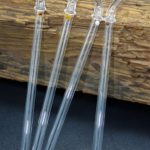 Mundgeblasene Strohhalme, 4er Set gebogen, bunt