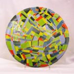 Fusingteller Mosaik grün 40cm