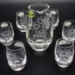 Schnapsset 7 teilig "Margeriten"