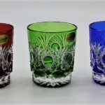Trinkgläser Kristallglas Set, mehrfarbig 3 Stück
