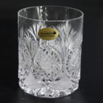 Whiskey Tumbler Kristallglas, Bogenschliff